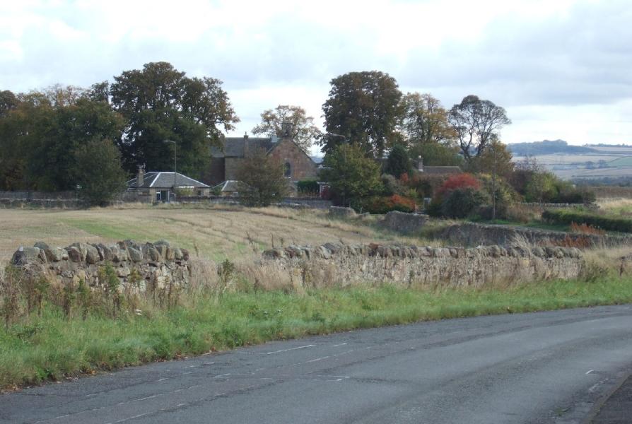 Approaching Newton Parish Kirk, Midlothian